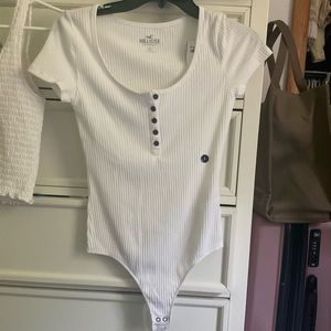 Brand New White Button Up BodySuit